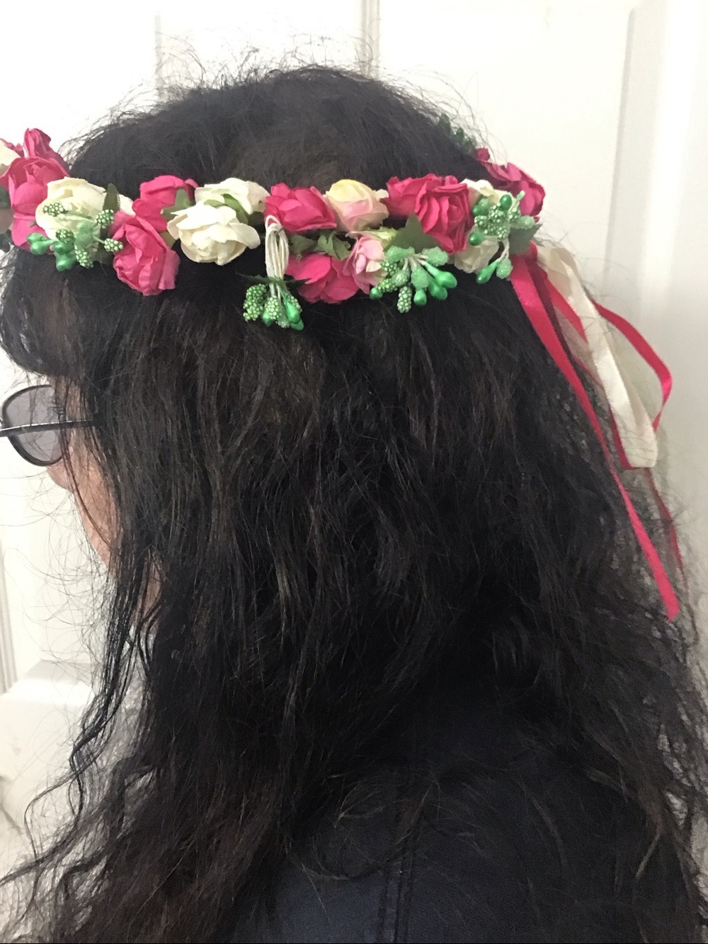 2 Hand Crafted Colorful Floral crown Hair Garland For Spring Goddesses all ages.